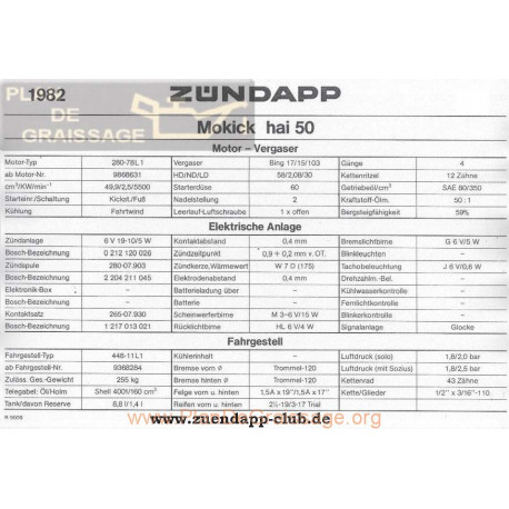 Zundapp Mokick Hai 50 1982