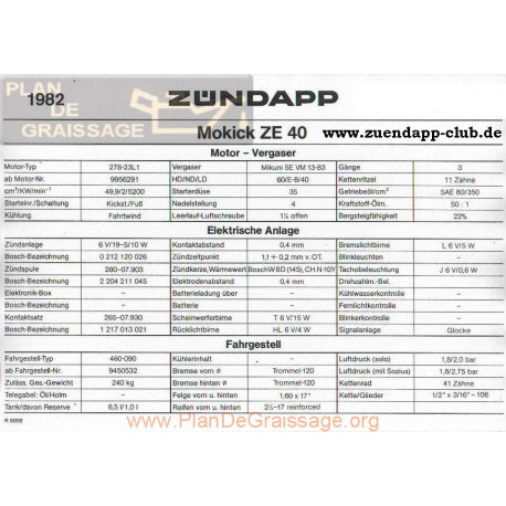 Zundapp Mokick Ze 40 1982