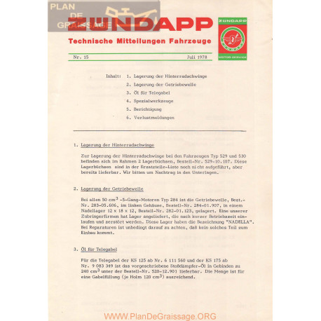 Zundapp Tmf 15 Juillet 1978