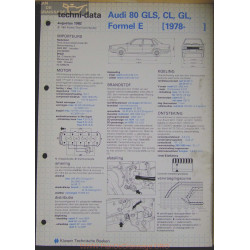 Audi 80 Gls Cl Gl Formel E Techni 1982