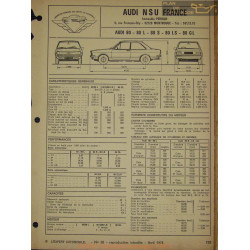 Audi Nsu 80 L S Ls Gl Fiche Technique Ver2