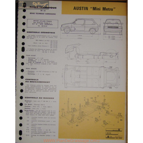 Austin Mini Metro Carrosserie