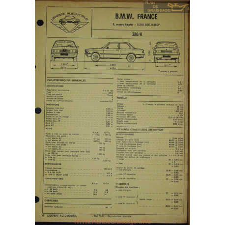 Bmw 320 6 Fiche Technique