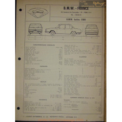 Bmw Berline 2800 Fiche Technique
