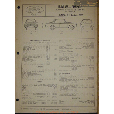 Bmw Tt Berlines 2000 Fiche Technique