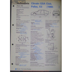 Citroen Gsa Club Pallas X3 Techni 1982