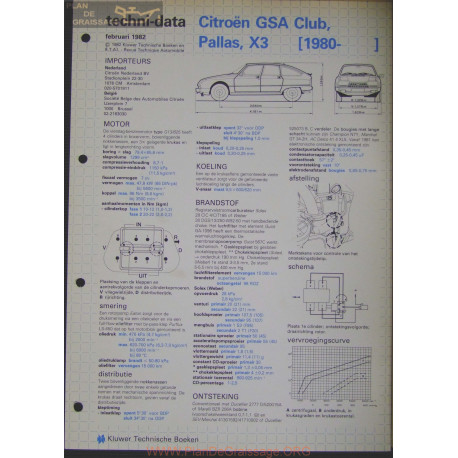 Citroen Gsa Club Pallas X3 Techni 1982