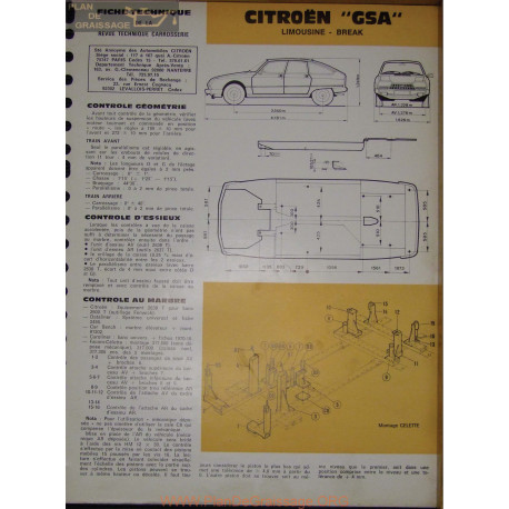 Citroen Gsa Limousine Break Carrosserie