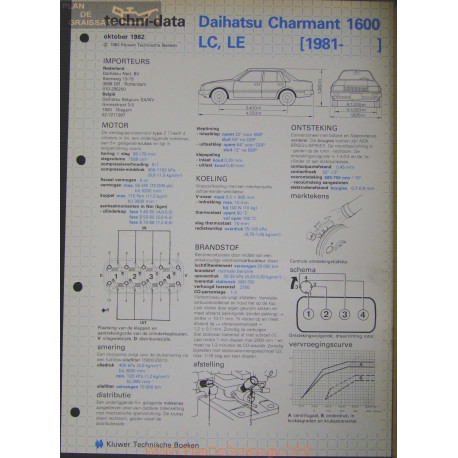 Daihatsu Charmant 1600 Lc Le Techni 1982