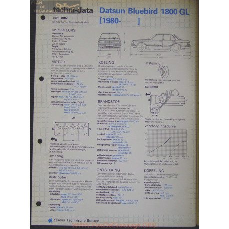 Datsun Bluebird 1800 Gl Techni 1982