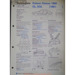 Datsun Stanza 1800 Gl Sgl Techni 1982