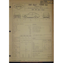 Fiat 128 Sport Coupe Fiche Technique