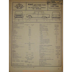 Fiat 1300 1500 Fiche Technique