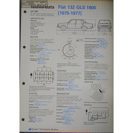 Fiat 132 Gls 1800 Techni 1981