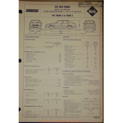 Fiat Croma D Turbo Fiche Technique