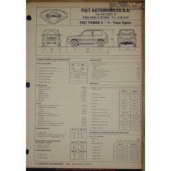 Fiat Panda 4x4 Fiche Technique