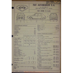 Fiat Ritmo 75 Cl L Fiche Technique