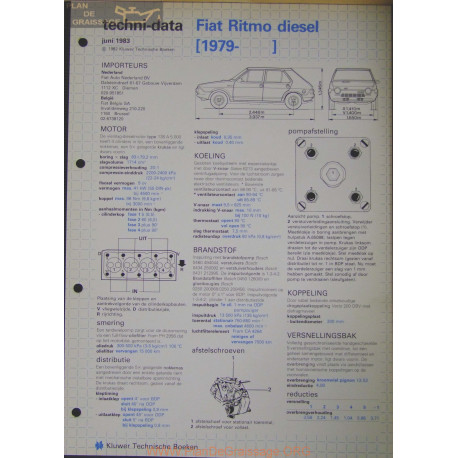 Fiat Ritmo Diesel Techni 1983