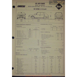 Fiat Ritmo Ii 1116 Fiche Technique