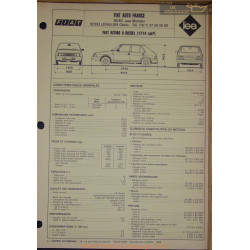 Fiat Ritmo Ii Diesel 1714 Fiche Technique