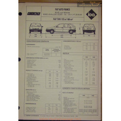 Fiat Tipo 1372 1580 Fiche Technique