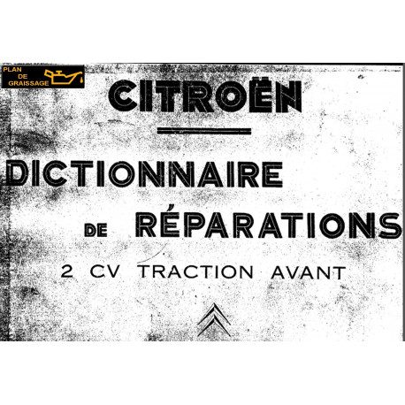 Citroen Dictionnaire De Reparation 2 Cv