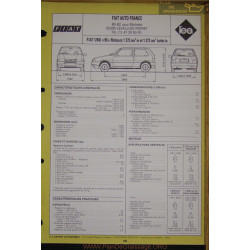 Fiat Uno 90 1372 Turbo Ie Fiche Technique