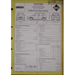 Fiat Uno 90 Diesel Turbo Fiche Technique