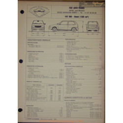 Fiat Uno Diesel 1300 Fiche Technique