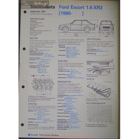 Ford Escort 1600 Xr3 Techni 1981