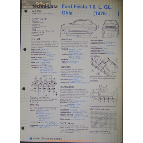 Ford Fiesta 1000 L Gl Ghia Techni 1982