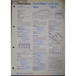 Ford Fiesta 1300 S Gl Ghia Techni 1982