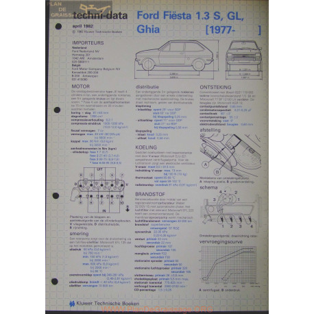 Ford Fiesta 1300 S Gl Ghia Techni 1982