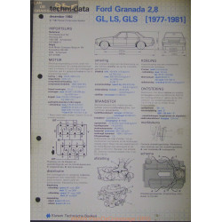 Ford Granada 2800 Gl Ls Gls Techni 1982