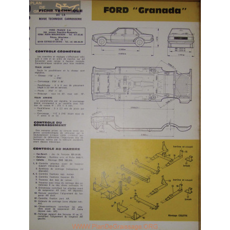 Ford Granada Carrosserie