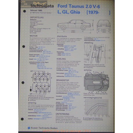 Ford Taunnus 2000 V6 L Gl Ghia Techni 1982