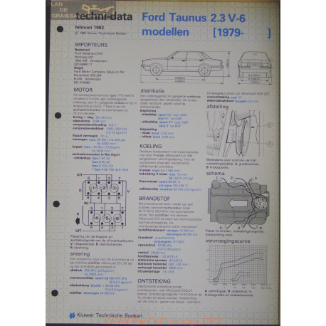 Ford Taunus 2300 V6 Modellen Techni 1982