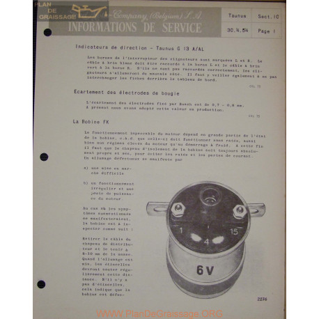 Ford Taunus Service Info 1954 04 30 Sect 10