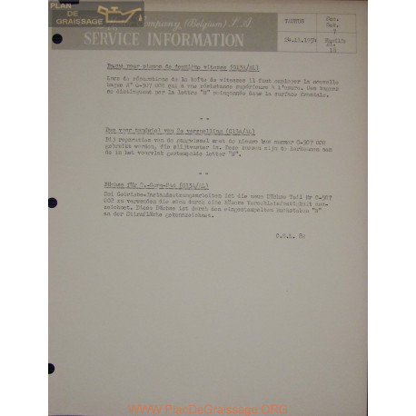 Ford Taunus Service Info 1954 11 24 Sect 7