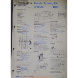 Honda Accord Ex 3 Deurs Techni 1982