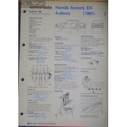 Honda Accord Ex 4 Deurs Techni 1982