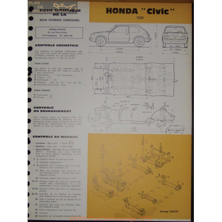 Honda Civic 1250 Carrosserie