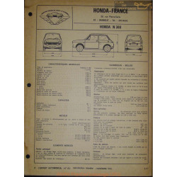 Honda N 360 Fiche Technique