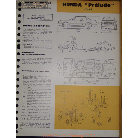 Honda Prelude Coupe Carrosserie