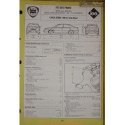 Lancia Dedra 1929 Turbo Diesel Fiche Technique