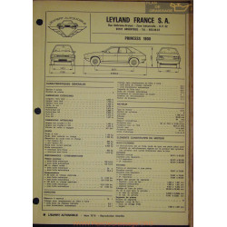 Leyland Princess 1800 Fiche Technique