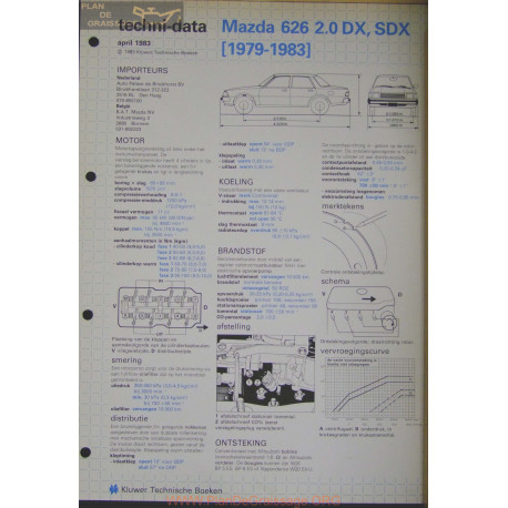 Mazda 626 2000 Dx Sdx Techni 1983