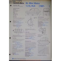 Mini Bl Metro 1300 S Hls Techni 1981