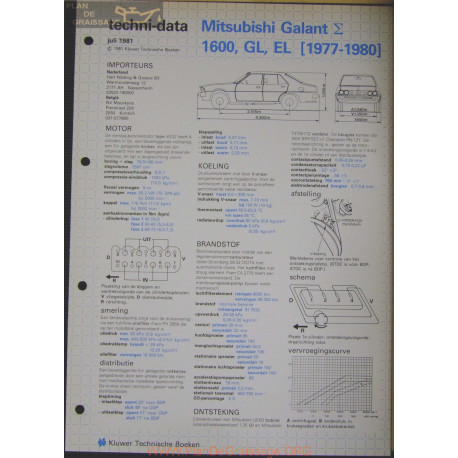 Mitsubishi Galant 1600 Gl El Techni 1981