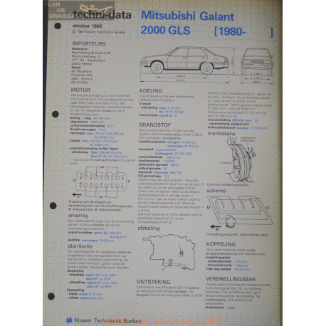 Mitsubishi Galant 2000 Gls Techni 1982